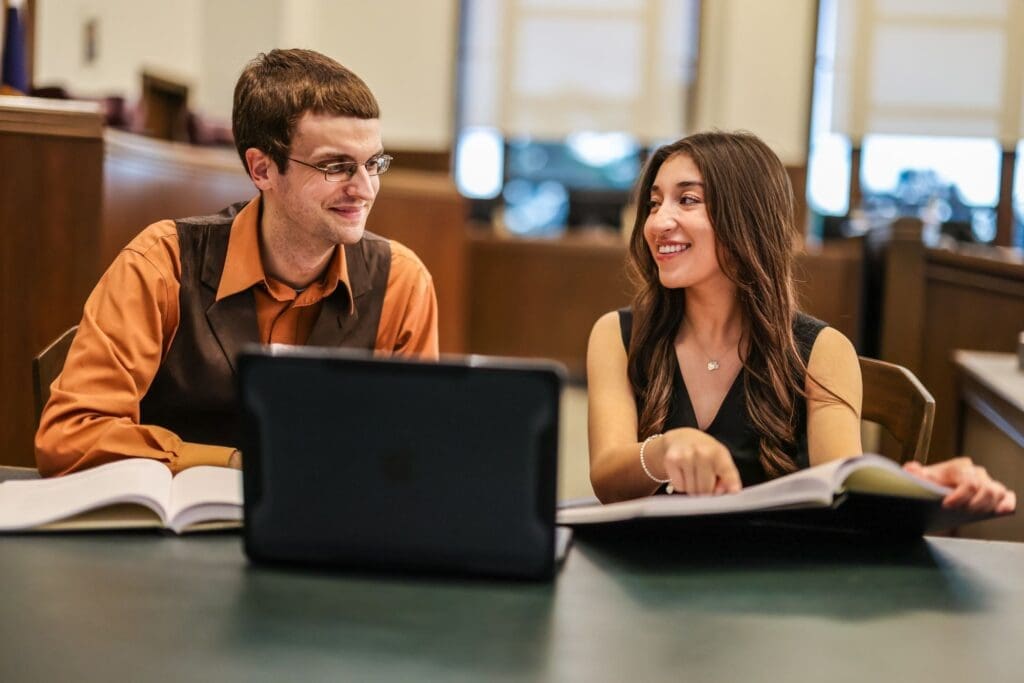 Dr. O'Brochta and student