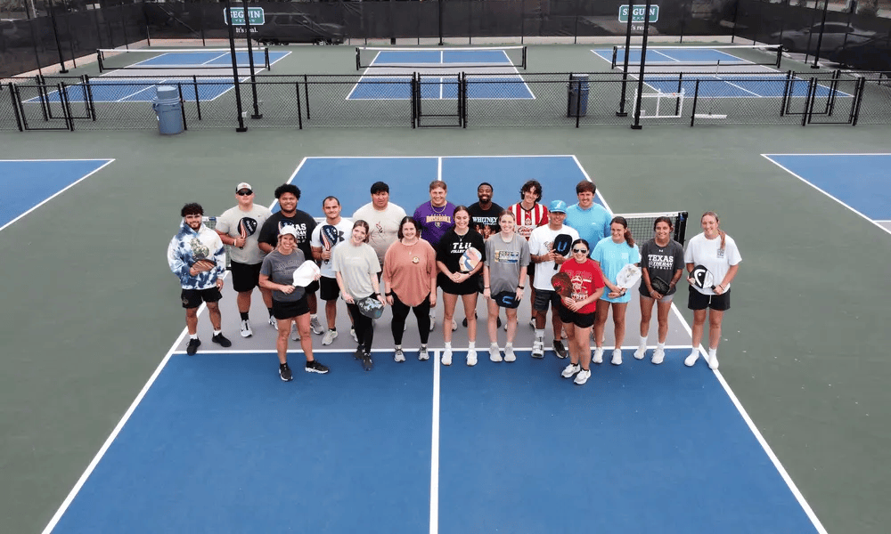 class on pickleball court