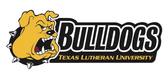 Texas Lutheran University Bulldogs logo.