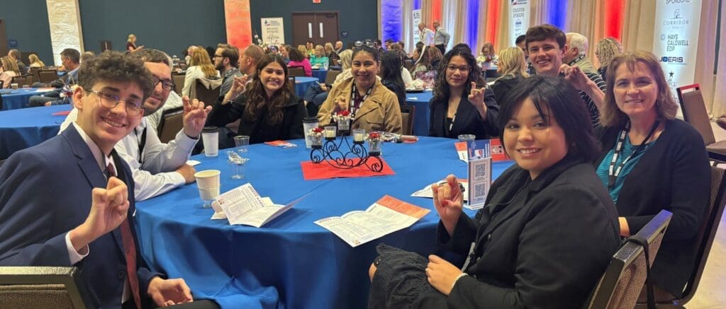 students at Texas Legislative Conference