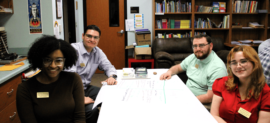 A group of undergrad education preparation program students 