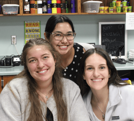 A group of young women in the Educator Preparation Program