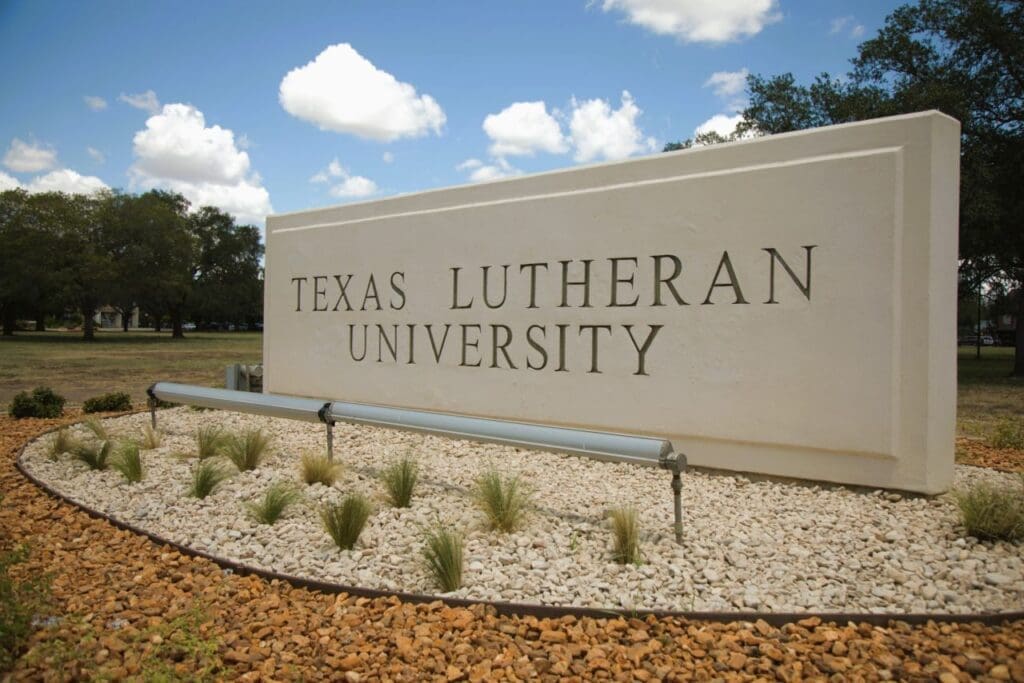 TLU sign marking the entrance