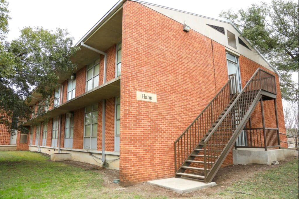 Outside of Hahn Hall