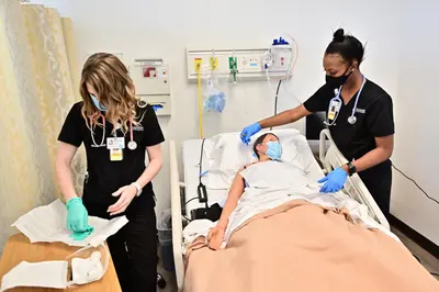 Nursing students at the Resolute Campus