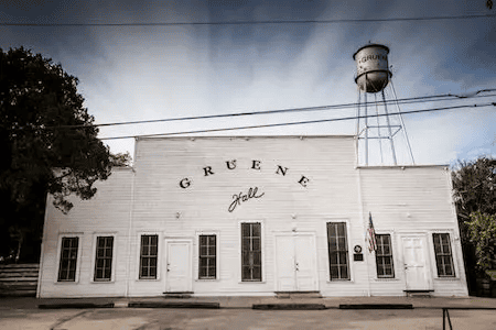 Downtown Gruene, TX- Grune dancehall, one of Texas' oldest dance hall