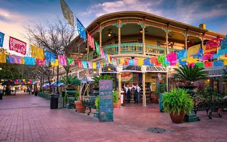 Downtown San Antonio, Texas of streets of Fiesta