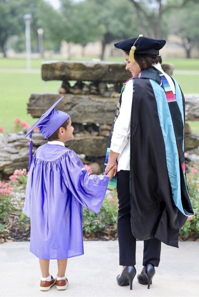 Elizabeth Garcia with her son