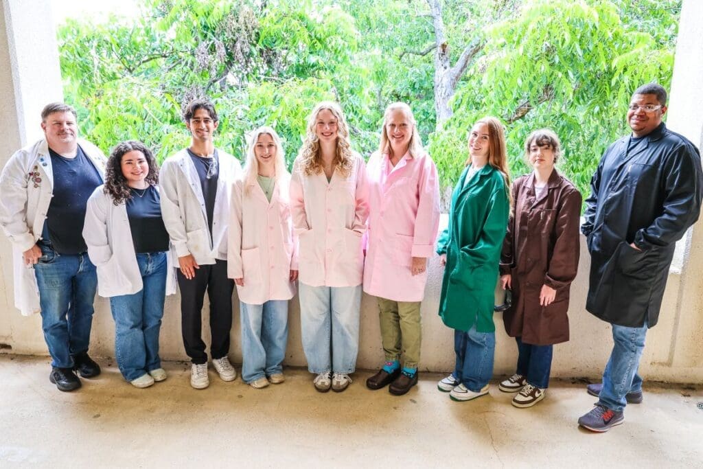 A cohort of chemistry summer researchers