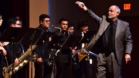 TLU Ensemble takes a bow after a concert